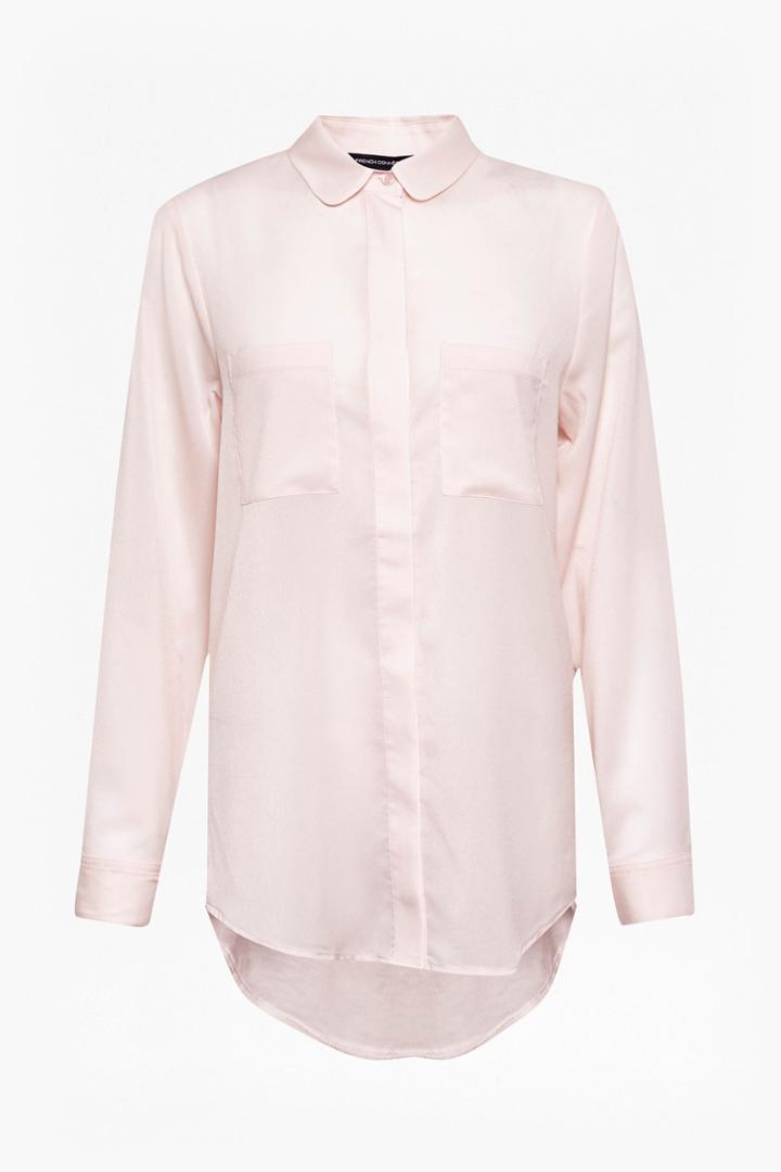 French Connection Polly Plains Oversized Pocket Shirt