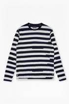 French Connection Ajrakh Block Striped Top