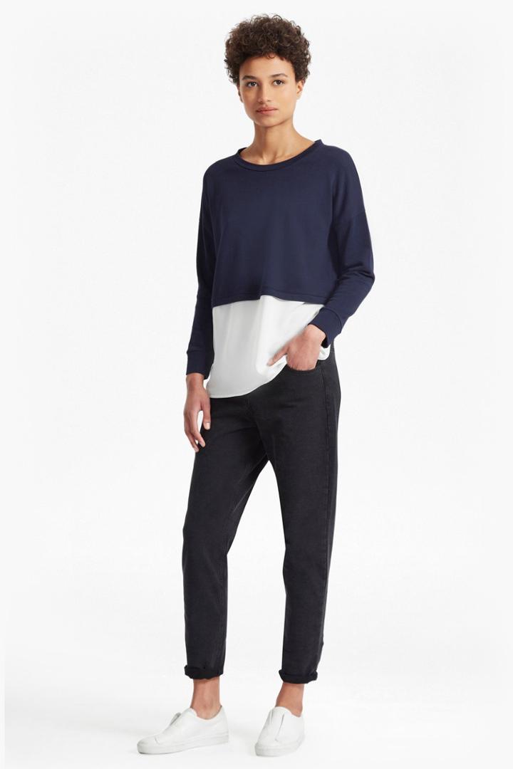 Fcus Lerato Jersey Mix Oversized Jumper