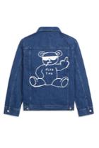 French Connection Fcuk Rude Bear Oversized Denim Jacket