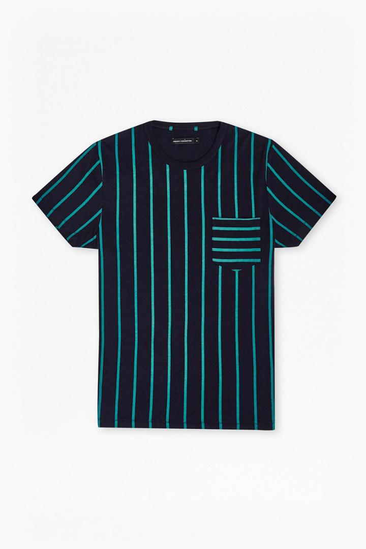 French Connection Contrast Stripe Pocket T-shirt