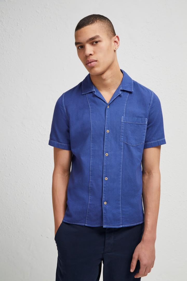 Fcus Overdyed Textured Dobby Shirt