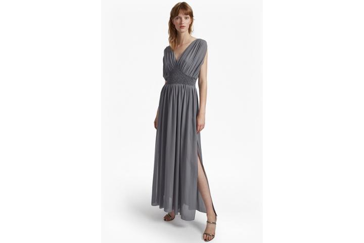 French Connection Jeunesse Stitch V Neck Maxi Dress