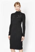 French Connection Ele Eyelet Embellished Dress