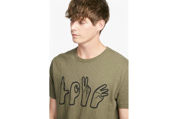 French Connection Love Hands Crew Neck T-shirt
