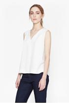 French Connection Diamond Sleeveless Crepe Top