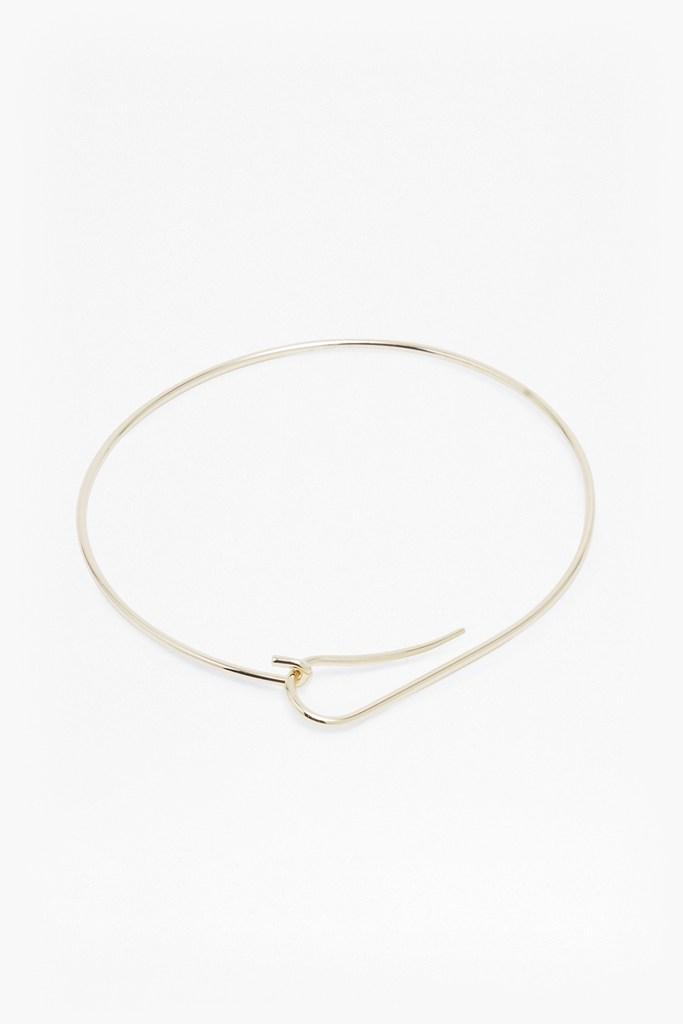 French Connection Choker Fishing Hook Necklace