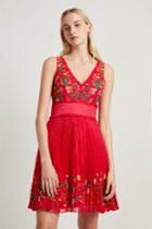 French Connenction Amity Lace Embroidered Dress