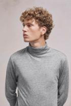 French Connenction Wool Jersey Roll Neck Top
