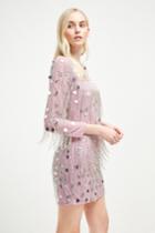 Fcus Baani Fringe Beaded Tunic Dress