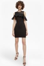 Fcus Lore Lula Ponte Cold Shoulder Dress