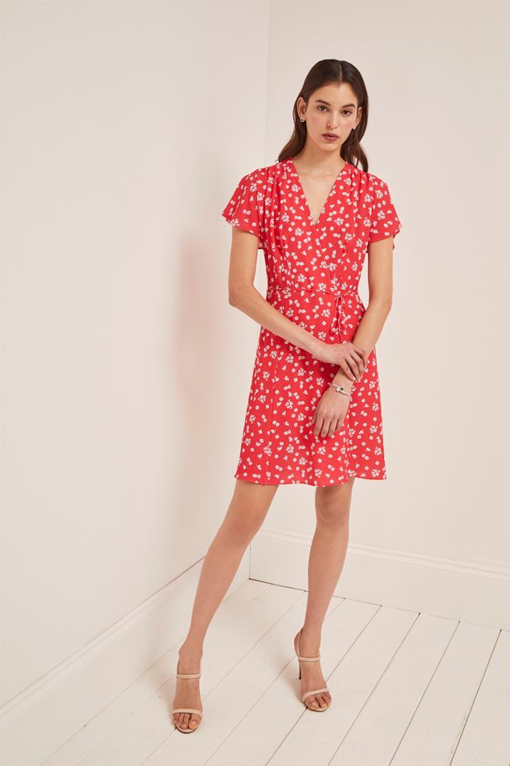 French Connection Verona Printed Wrap Dress