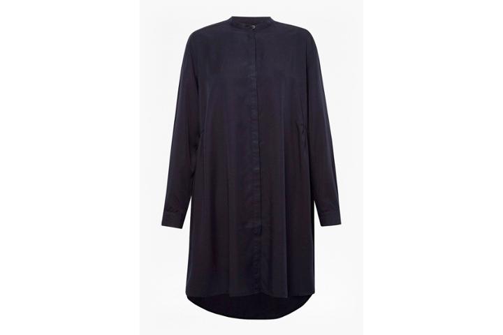 French Connection Sunny Grandad Collar Dress