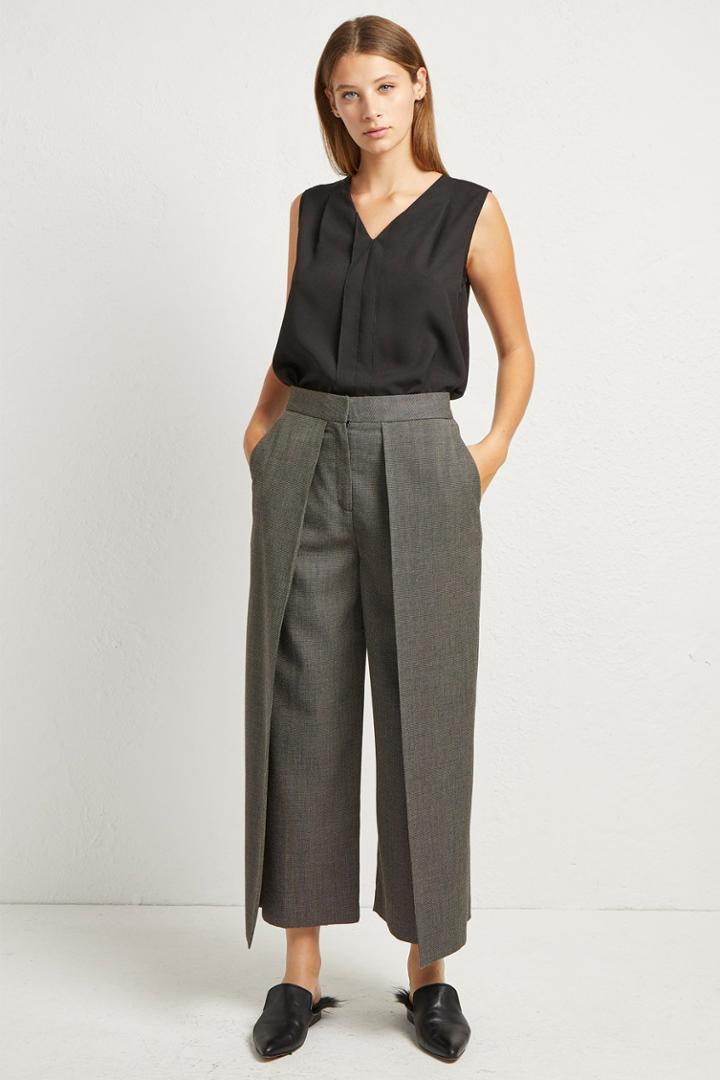 French Connenction Cedany Suiting Birdseye Culottes