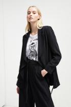 French Connenction Aleida Suiting Longline Jacket