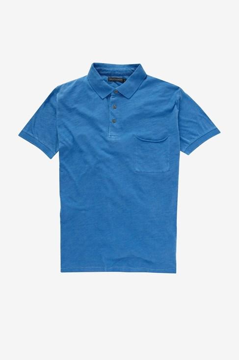 French Connection Colour Washed Slub Polo Shirt