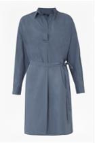 French Connenction Rhodes Poplin Belted Shirt Dress