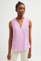French Connenction Crepe Light Crossover Top