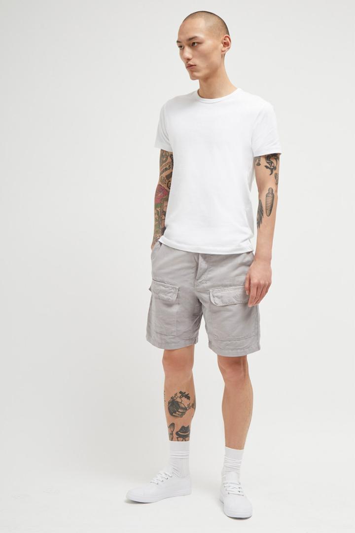 French Connenction Garment Dyed Cotton Linen Shorts