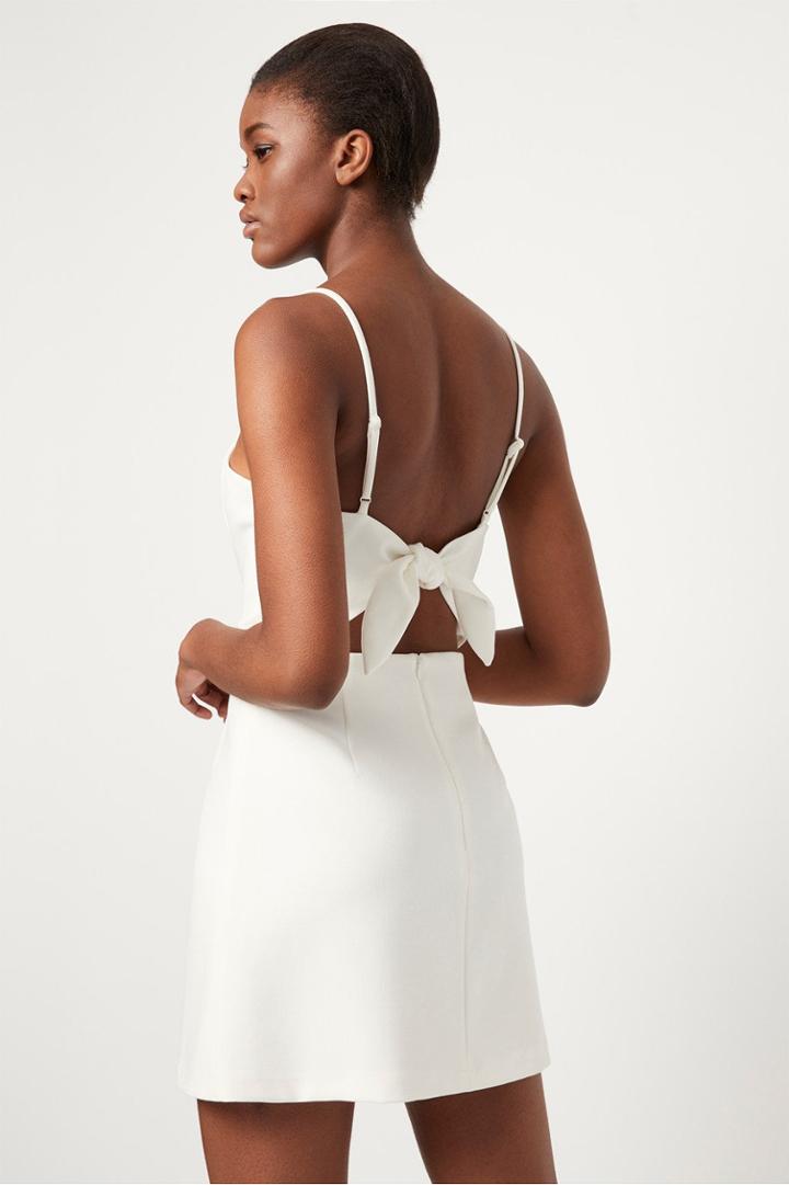 French Connection Whisper Tie Back Dress
