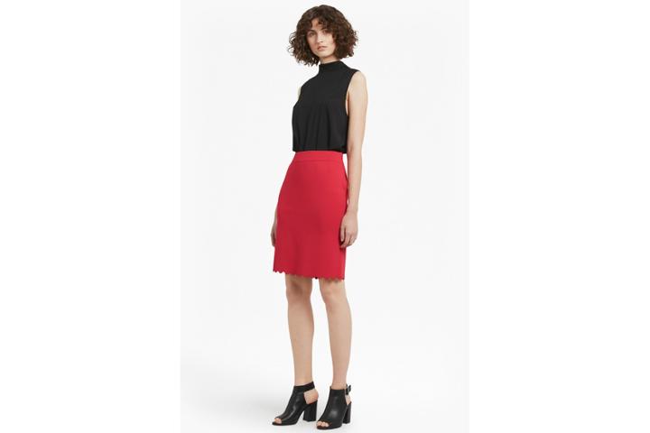 French Connection Lela Crepe Knit Pencil Skirt