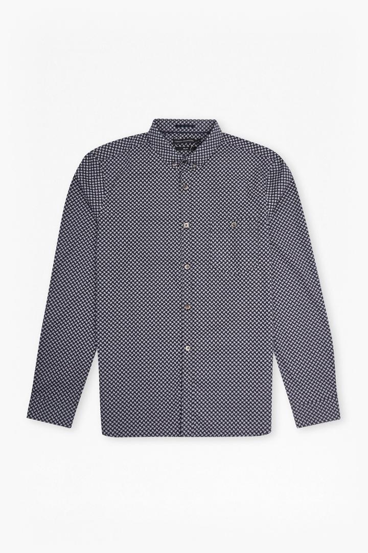French Connection Stretch Paisley Slim Fit Shirt
