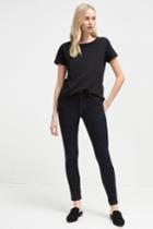 French Connenction Thermal Denim High Rise Skinny Jeans