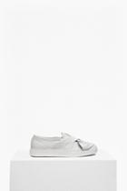 French Connection Simmie Bow Leather Trainers