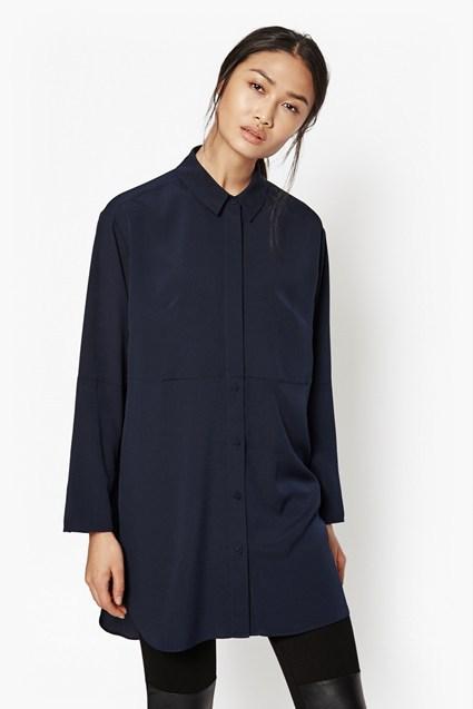 French Connection Samantha Crepe Oversized Shirt