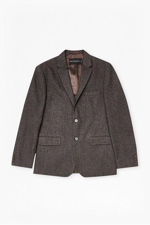 French Connection Washed Herringbone Tweed Blazer