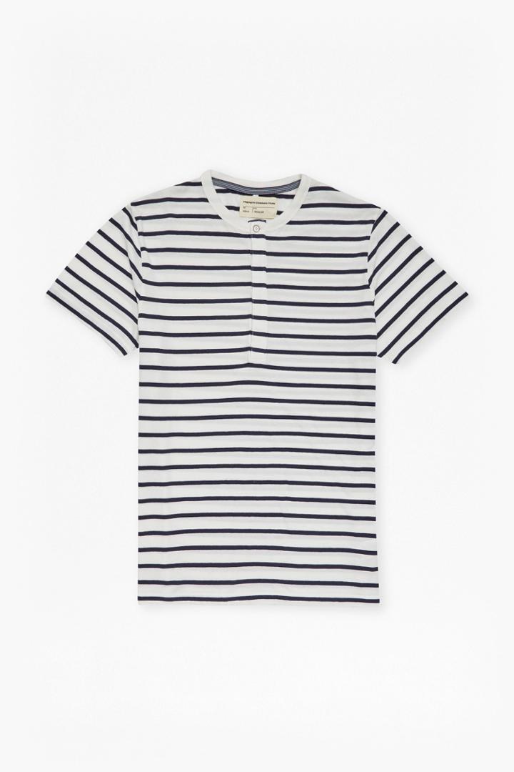French Connection Jean Stripe Henley T-shirt