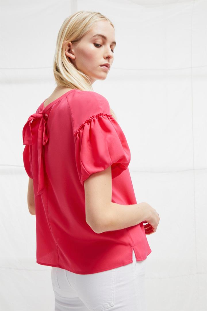 Fcus Crepe Light Puff Sleeve Top