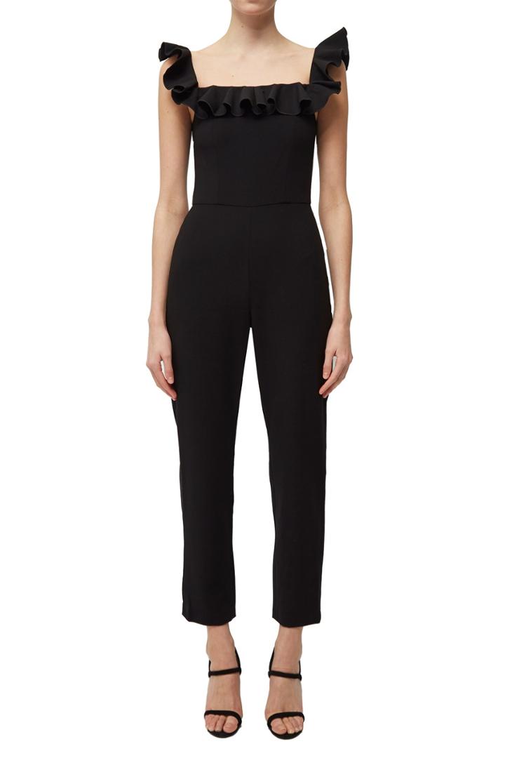 French Connenction Whisper Ruth Off The Shoulder Jumpsuit