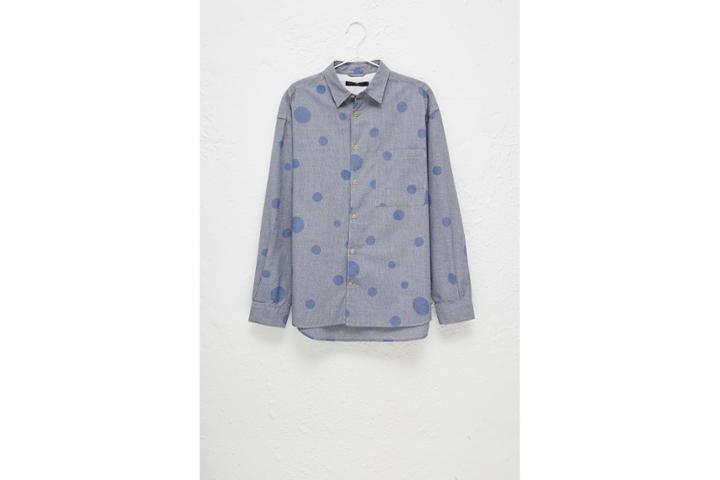 French Connection Gingham Bubble Long Sleeve Shirt