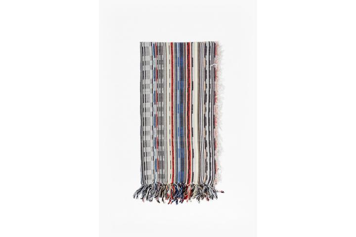French Connection Multi Staggered Stripe Scarf