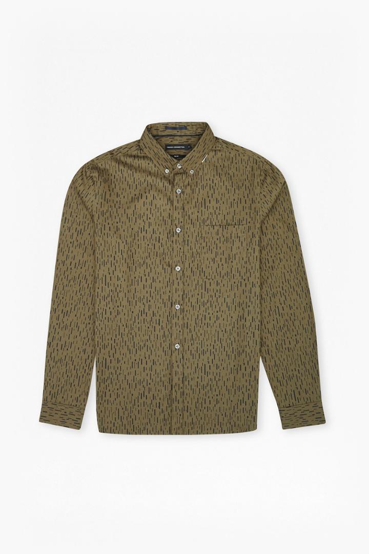 French Connection Rain Dash Oxford Slim Fit Shirt
