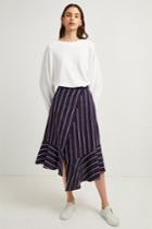 French Connenction Ceola Cotton Wrapover Skirt