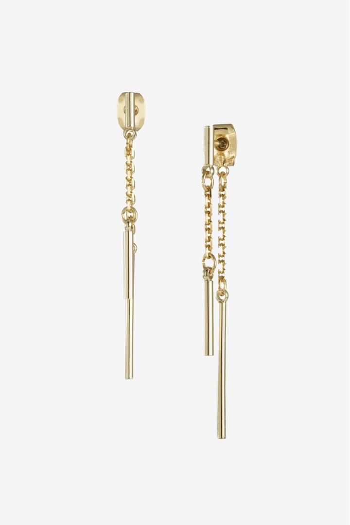 French Connection Linear Tube Earrings