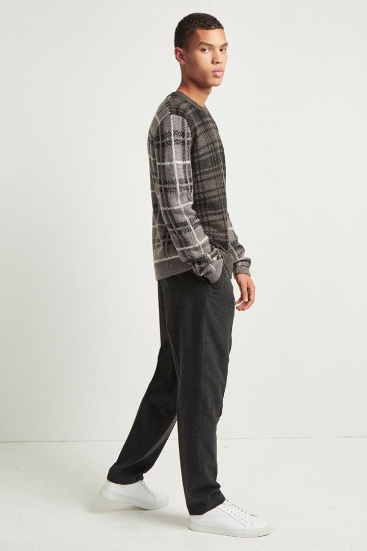 French Connenction Superfine Mohair Check Jumper