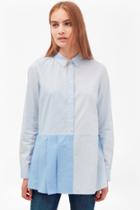 French Connection Serge Stripe Pleat Shirt