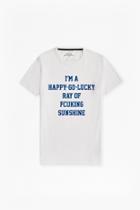 French Connection Ray Of Fcuking Sunshine Slogan T-shirt
