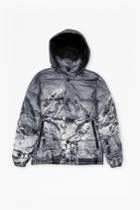 French Connection Mountain Pass Print Padded Jacket