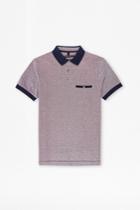 French Connection Oxford Pique Geo Polo Shirt