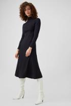 French Connection Mari Plated Cardigan Midi Dress