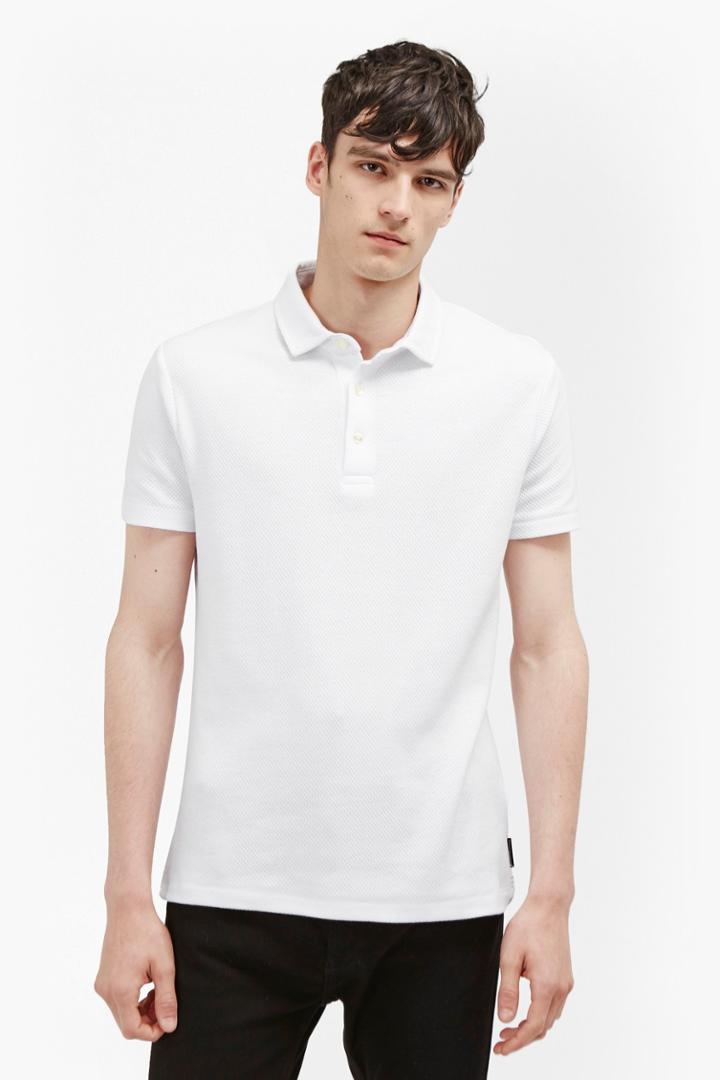 French Connenction Central Crepe Polo Shirt