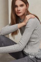 Fcus Nicola Knits Lace High Neck Jumper