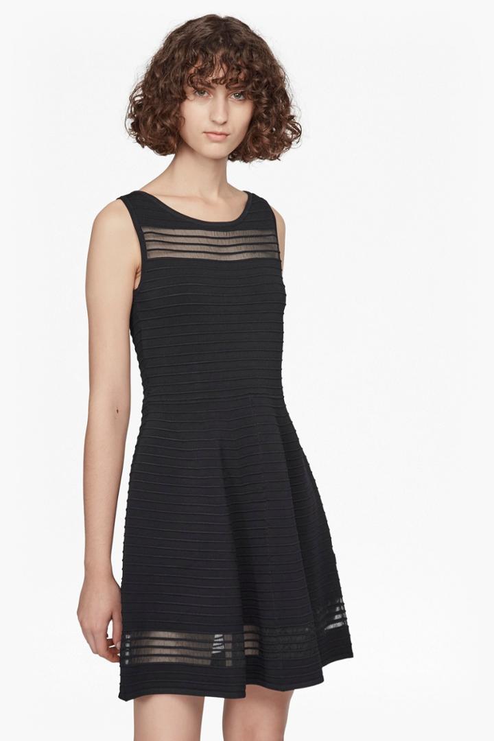 Fcus Tobey Crepe Knit Mini Skater Dress