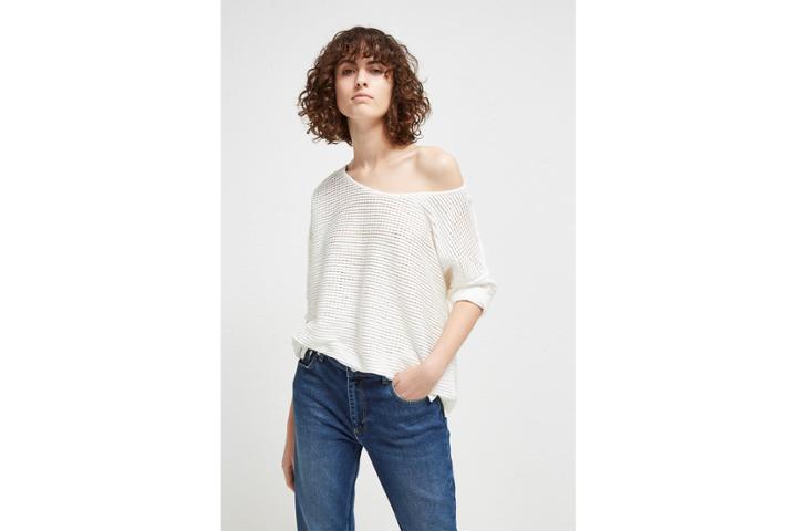 French Connection Vosporos Drop Shoulder Top