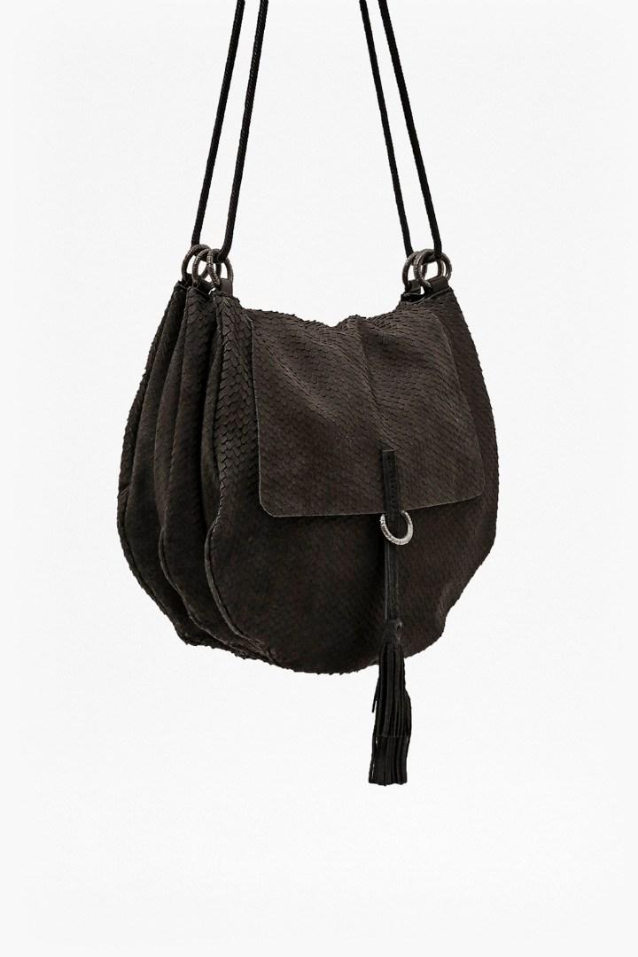 French Connection Lycee Leather Saddle Bag