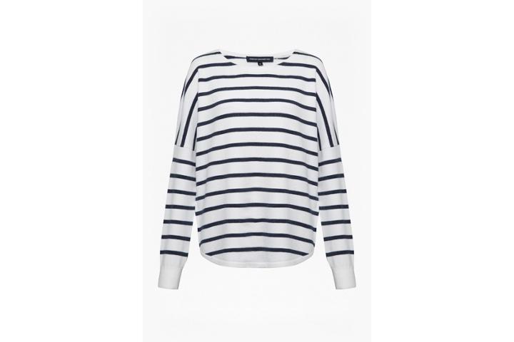 French Connection Babysoft Striped Drop Shoulder Jumper